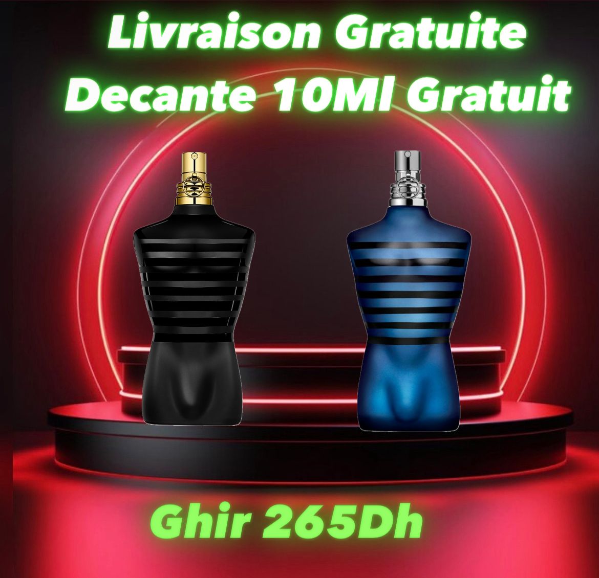 Pack JPG Le Male Le Parfum+ JPG Ultra Male +Livraison Gratuite+10ML gratuit